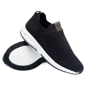 Tênis Doctor Shoes knit 59410 Preto/Chumbo