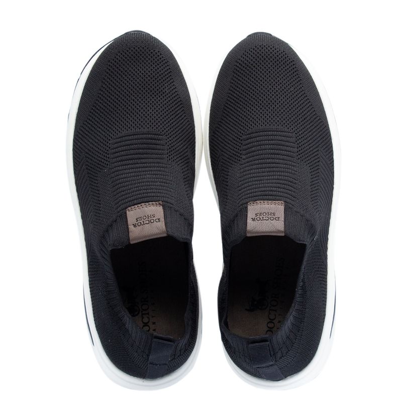 Tenis-Doctor-Shoes-knit-59410-Preto-Chumbo
