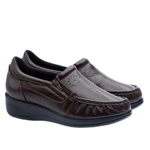 Mocassim Doctor Shoes Esporão Couro 200 Marrom