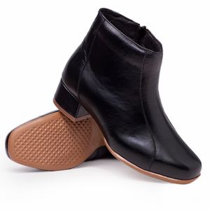 Bota Doctor Shoes Couro 1216 Preto