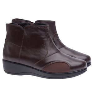 Bota Doctor Shoes Couro 157 Marrom/Techprene Marrom