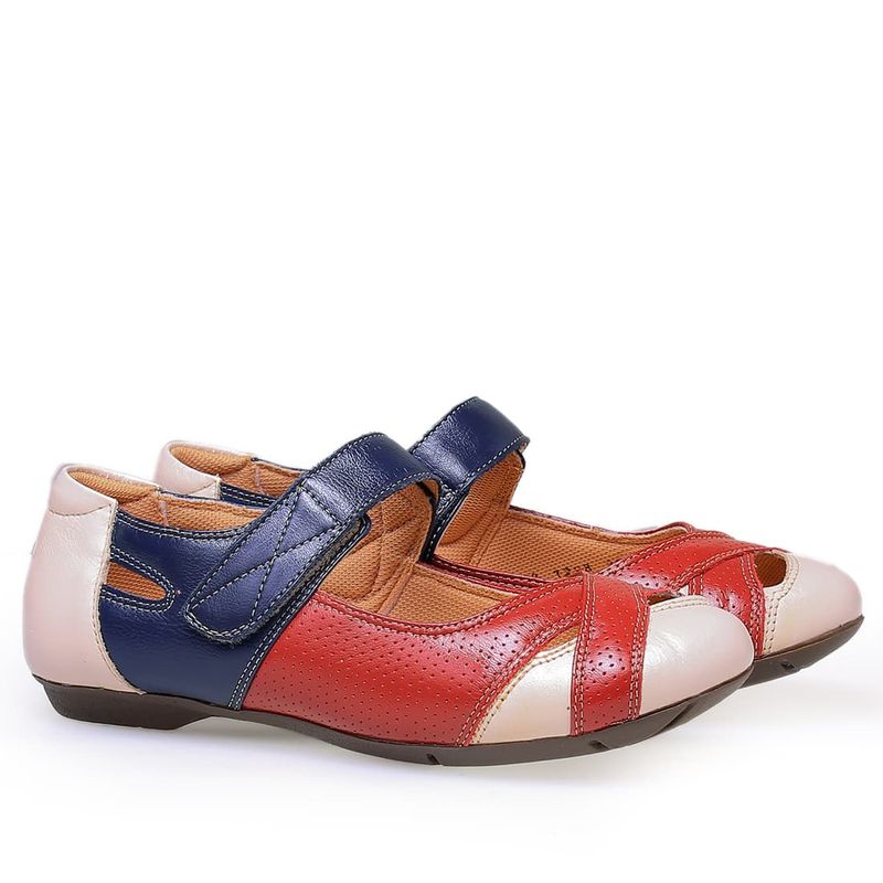 Sapatilha-Doctor-Shoes-Couro-1298-Off-White-Framboesa-Petroleo