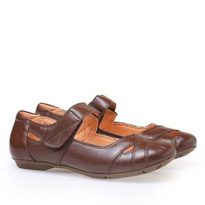 Sapatilha Doctor Shoes Couro 1298 Marrom