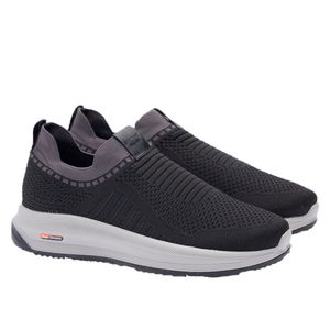 Tênis Doctor Shoes knit 60805 Preto/Chumbo