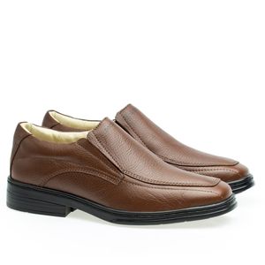 Sapato Casual Doctor Shoes Couro 917 Camel