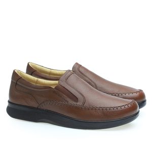 Sapato Casual Doctor Shoes Couro 3064 Camel