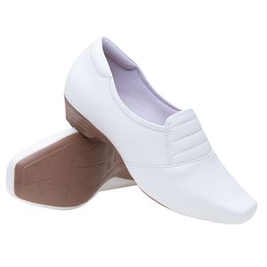 Sapato Salto Doctor Shoes Couro 38047 Branco