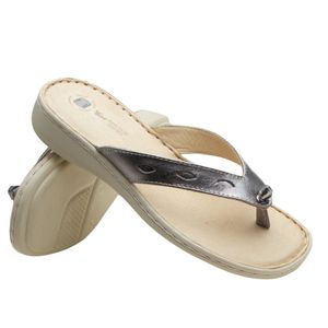 Chinelo Doctor Shoes Couro 226 Prata