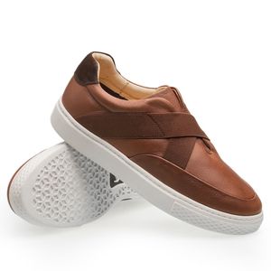 Tênis Doctor Shoes Slip On 2192 Marrom