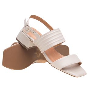 Sandália Doctor Shoes Couro 36022 Off White