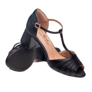 Sandália Doctor Shoes Couro 55131 Preto