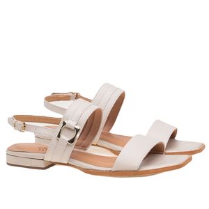 Sandália Doctor Shoes Couro 817 Off White