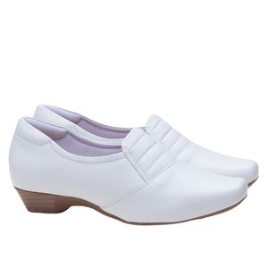 Sapato Salto Doctor Shoes Couro 38047 Branco