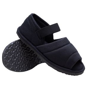 Chinelo Doctor Shoes Pluma para quarto 02182 Preto