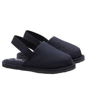 Chinelo Doctor Shoes Pluma para quarto 02181 Preto