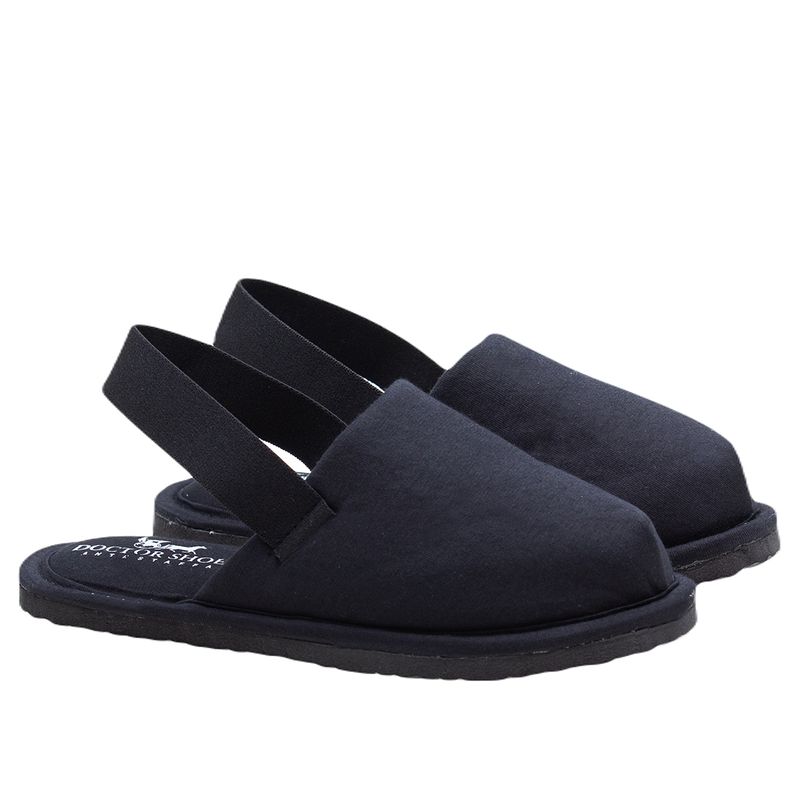 Chinelo-Doctor-Shoes-Pluma-para-quarto-02181-Preto