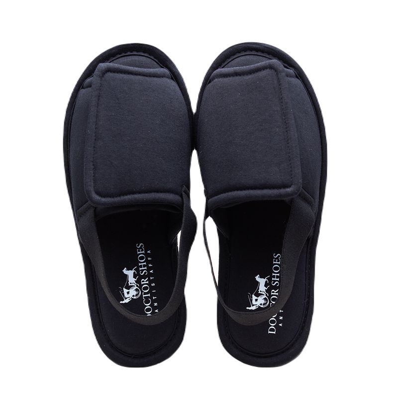 Chinelo-Doctor-Shoes-Pluma-para-quarto-02183-Preto