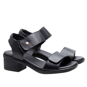 Sandália Doctor Shoes Couro 1570 Preto