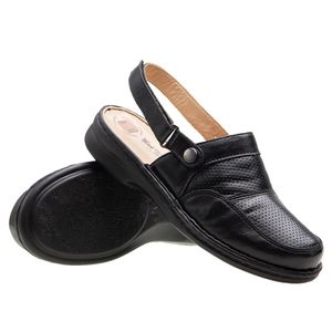 Babuche Doctor Shoes Couro 371 Preto