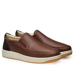 Tênis Doctor Shoes Sneaker Couro 2409 Marrom