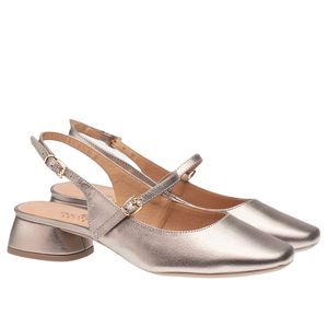 Sapato Confortável Doctor Shoes em Couro 33085 Prata Velho