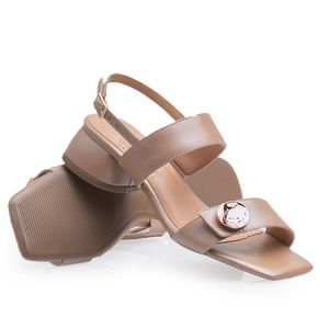 Sandália Doctor Shoes em Couro 36506 Avelã