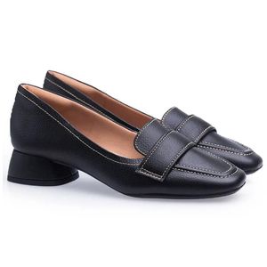 Sapato Doctor Shoes em Couro 33081 Preto