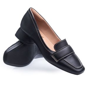 Sapato Doctor Shoes em Couro 33081 Preto