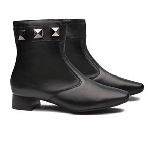 Bota Doctor Shoes em Couro 33049 Preto