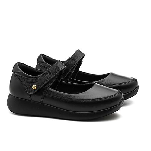 Sapato Casual Doctor Shoes Couro 1407 Preto