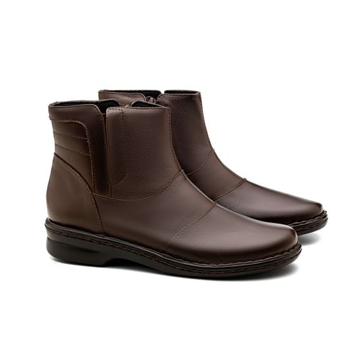 Bota Doctor Shoes Couro 373 Marrom