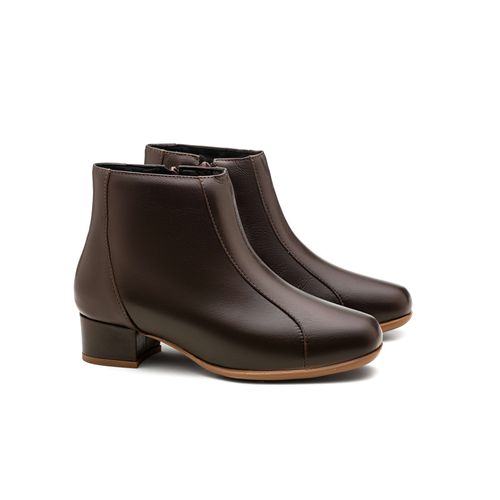 Bota Doctor Shoes Couro 1216 Marrom