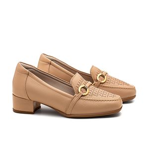 Mocassim Doctor Shoes Oxford Couro 1495 Rosê