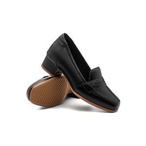 Mocassim Doctor Shoes Oxford Couro 1489 Preto
