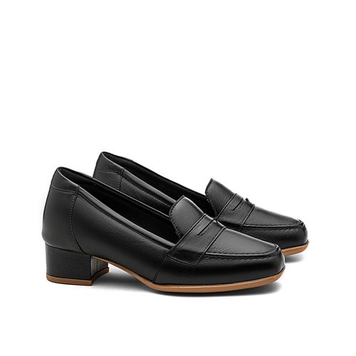 Mocassim Doctor Shoes Oxford Couro 1489 Preto