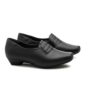 Sapato Salto Doctor Shoes Couro 38047 Preto