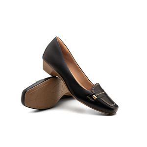 Mocassim Confortável Doctor Shoes em Couro 3843 Preto
