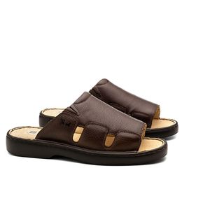Chinelo Doctor Shoes Couro 322 Marrom