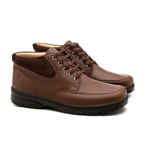 Bota Doctor Shoes Couro 8923 Marrom