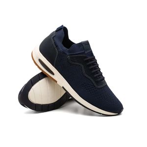 Tênis Doctor Shoes knit 59425 (Elástico) Marinho