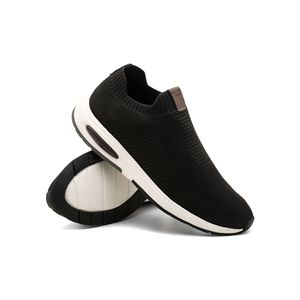 Tênis Doctor Shoes knit 59410 Preto/Chumbo