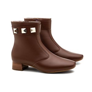 Bota Doctor Shoes em Couro 33049 Cacau