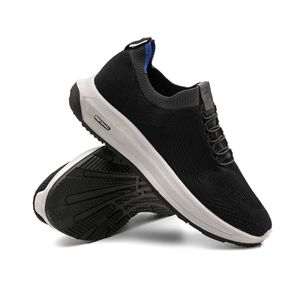 Tênis Doctor Shoes Knit 60810 (Elástico) Preto/Chumbo/Bic