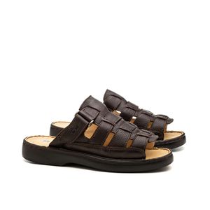 Chinelo Doctor Shoes Couro 323 Marrom