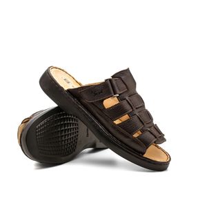 Chinelo Doctor Shoes Couro 323 Marrom