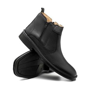 Bota Doctor Shoes Couro 1001 Preto