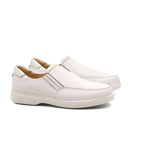 Sapato Casual Doctor Shoes Couro 410 Branco