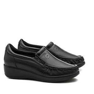 Mocassim Doctor Shoes Couro 200 Preto