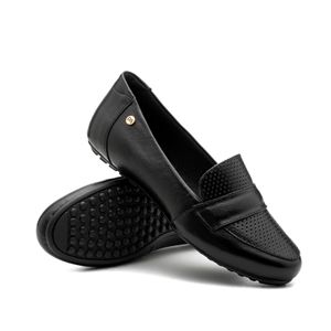 Mocassim Doctor Shoes Couro 1177 Preto