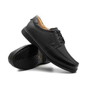 Sapato Casual Doctor Shoes Couro 414 Preto